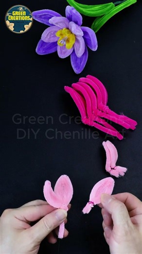 🔥 Make Stunning Chenille Lily Flowers in 5 Minutes 😍 Super Easy DIY!