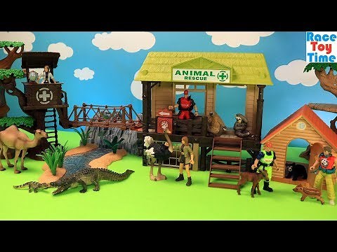 Wildlife Animals Toys and Animal Care Set For Kids Video