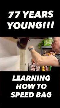 77 Years Old Learning How To Speed Bag! Killing It!!
