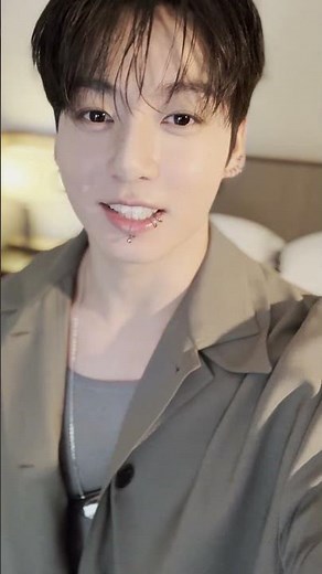 Jung Kook shares a message before the Calvin Klein Collection Spring 2026 runway show.