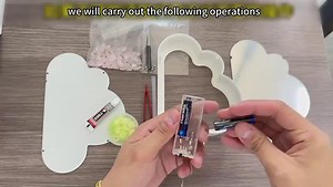 DIY Cloud Mirror Tulip Light - Double Mirror, Pink