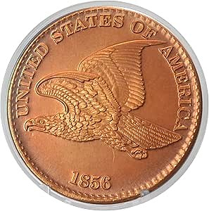 1856 Flying Eagle Cent Design 1 oz Pure .999 Copper Round Collectible Jumbo 39mm Coin in Capsule - COA by Heavenly Metals
