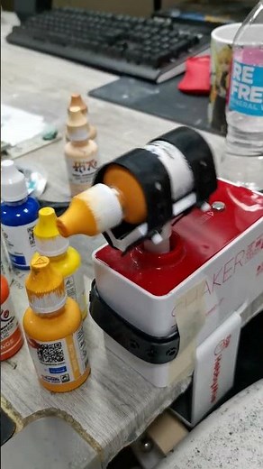 Shake your paints using a paint shaker for better paint flow.