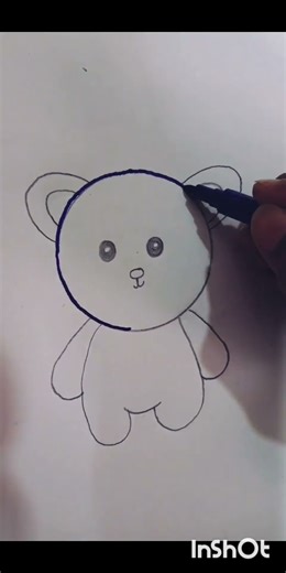 Easy teddy bear Drawing 🧸By Ammarah's Art 🎨 ✨️ 🎨 🎨 ✨️ ✨️