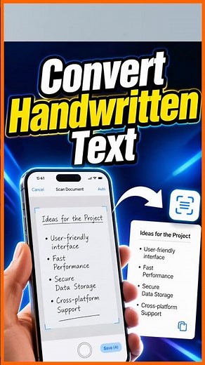 Convert Handwritten Notes to Text on iPhone in Seconds #iPhoneTips