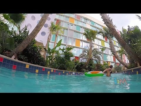 Cabana Bay Beach Resort lazy river & new pool at Universal Orlando