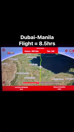 Dubai-Manila Flight 8.5hrs #fbreelsfypシ゚viralシ #fypageシ | RAM TV
