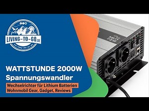 WATTSTUNDE 2000W Spannungswandler für Lithium Batterien