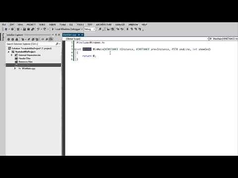 C++ Windows Programming Made Easy Tutorial 1 - WinMain