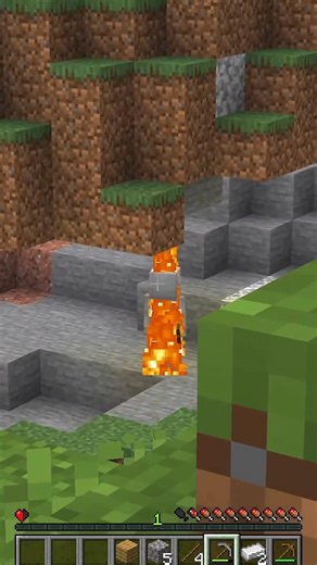 Minecraft, But With Only Half a Heart#mindcraftshort#shortsfeed