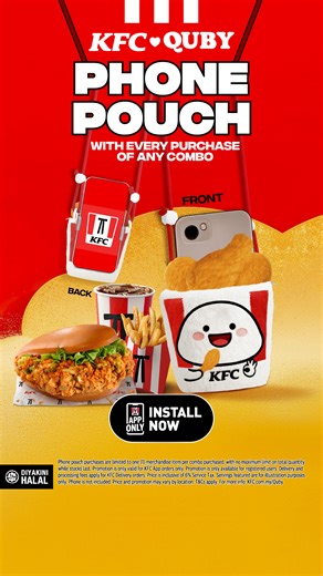 Add on this plush with any KFC combo. Available only via KFC App, while stocks last. | KFC