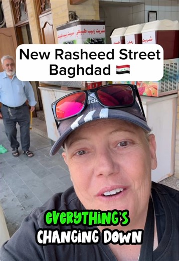They Won’t Ket Me Pay on the NEW Al Rasheed Street 🥰 #iraq #traveltiktok #baghdad