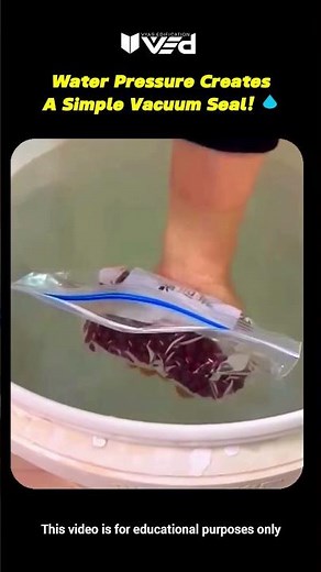 Water Pressure Creates a Perfect Vacuum Seal! 💧⚙️ #shorts #viral