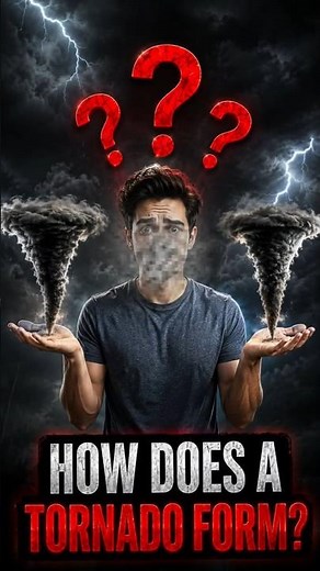 🌪️How do TORNADO form? #tornado #tornadoes #science #supercell #storm #usashorts #Meteorology