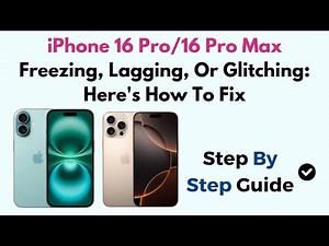 iPhone 16 Pro/16 Pro Max Freezing, Lagging, Or Glitching: Here's How To Fix