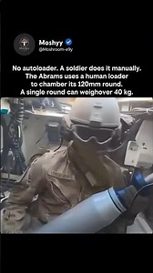 Inside the M1 Abrams Loading a 120mm Round 😳