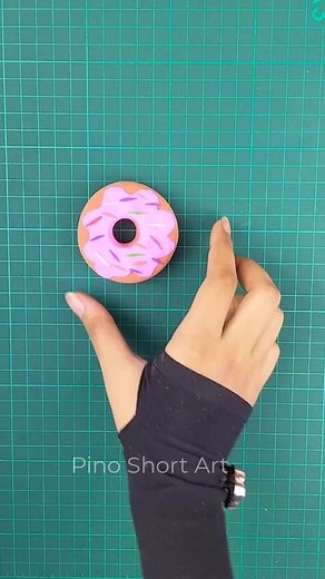 DIY Clay doughnut 🍩 Keychain | Easy Clay Craft | Diy Keychain #craft #foryou #clay #clayart #art #crafts #trending #2023 #viral #foryou #tiktok