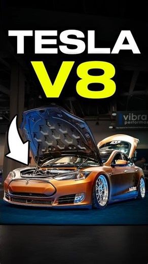 He Put a V8 Engine in a Tesla!? 🤯