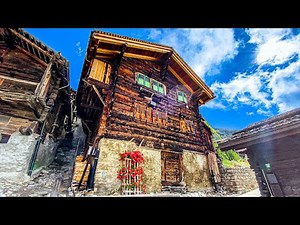 Albinen, a forgotten village high up in the Swiss Alps 🇨🇭 Switzerland 4K
