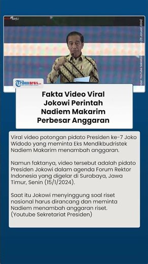 Video Lama Jokowi Perintah Nadiem Makarim Perbesar Anggaran Viral saat Eks Menteri Jadi Tersangka
