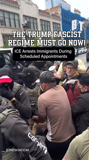 “What we saw today is gestapo-style abductions happening in front of all of us,” said Ald. Byron Sigcho-Lopez (25th). Protest Saturday in Washington DC 11AM at Lafayette Square demand TRUMP MUST GO NOW Trump’s fascist mass deportation machine surges (quotas of 3,000 arrests of immigrants a day) tearing through immigrant communities, using deceit and violence to shatter families and futures Today in Chicago people enrolled in the supervision program received messages to show up for check-ins, and