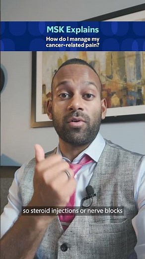 How Do I Manage My Cancer-Related Pain? | MSK Explains #cancer #pain #painrelief #cancertreatment