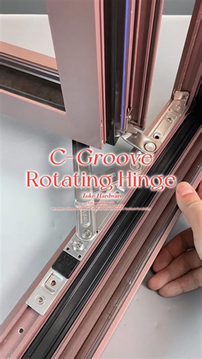 243K views · 1K reactions | Rotating hinge with C-groove installation tutorial #inke #hardware #aluminumwindows #hinge #installation | Inke | Facebook
