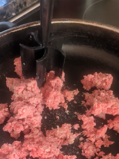 Check this out! It's cheap, it works, and it cuts time in half when browning hamburger meat #cooking #groundbeef #chilli #dinner #cookingtools