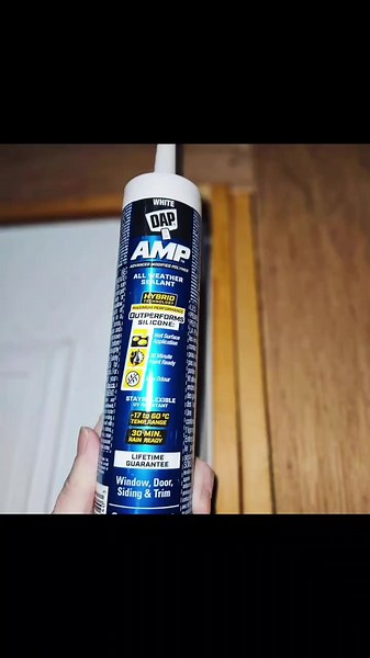 DAP - AMP All Weather Sealant Review - I'm a busy toddler mom & even I was able to accomplish the task of a leaky entry door. The door frame always would leak when we received a lot of rain. This Dap Amp All Weather Sealant worked amazingly for the job & the door frame did not leak during our next rain storm. Super easy to use - Clean the surface of debris, cut nozzle at 45°, puncture seal to open, put into a caulking gun and apply! :) It dries very fast and white in color. You could even paint 