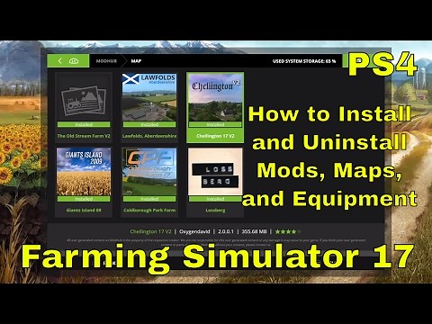 How to Install and Uninstall Mods | Farming Simulator 17 | PS4