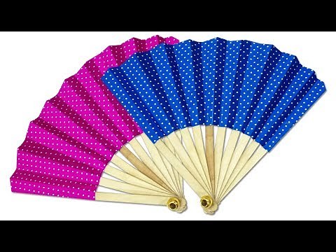 Easy Folding Paper Fan Making | How to Make Japanese Fan | Kids Craft Idea