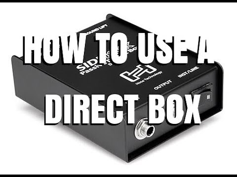 How To Use A Direct Box Plus Q&A By Scott Grove