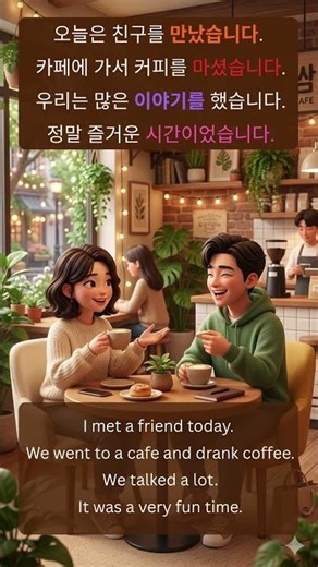 Easy Reading Practice for Beginners 📖🇰🇷 #learnkorean #korean #영어회화 #koreantalkzm