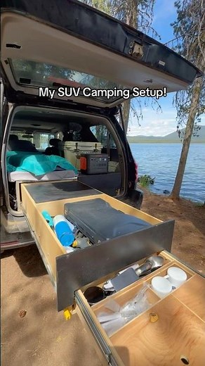Toyota Sequoia Camping Setup #1stgensequoia #suvcamping #truckcamping
