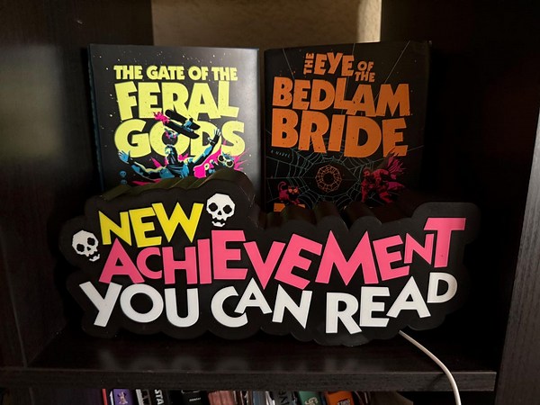 Dungeon Crawler Carl | LED Lightbox – New Achievement You Can Read | Gamer Desk Sign | Bookshelf - Etsy