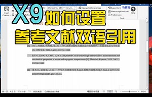 12-怎么用ENX9实现双语引用（中文文献要附英文翻译）？