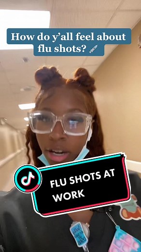 Flu shots at work. #StemDrop001 #nursesoftiktok #nurselife #nurses #nursing #flushotsbelike #flushot #nightshiftnurse #rnbvibes 💉💉