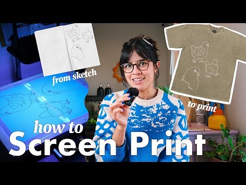 How to Screen Print a Shirt ✷ Turn Your Sketch Into a T-Shirt”