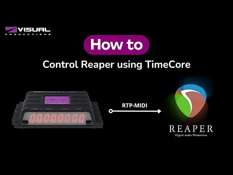 How to use TimeCore to control Reaper via RTP-MIDI
