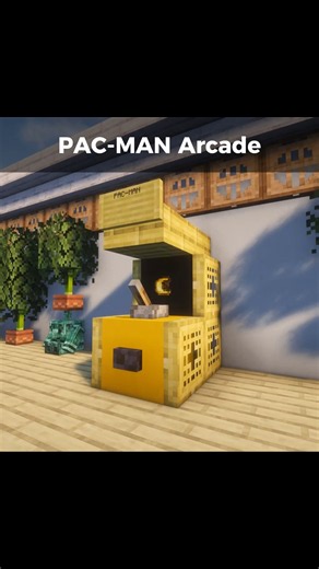 ⚒️PAC-MAN Arcade in Minecraft👾 #Minecraft #minecrafttutorial #asmr #fyp #funny #viral #design