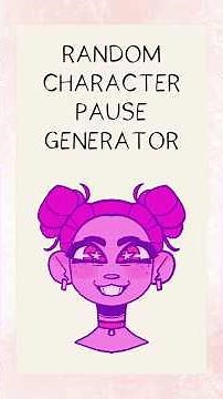 RANDOM CHARACTER PAUSE GENERATOR! #art #characterdesign