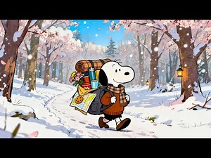 Peaceful Stroll with Snoopy 🌸 Spring Lofi Soundscape for Work, Relax & Slow Days
