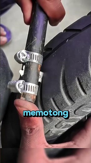 In this way, old tires can become new.!