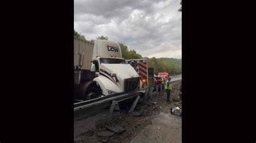 I-26 reopens after crash involving cattle truck, EMS