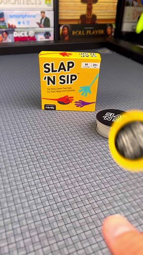 Slap ‘N Sip! #drikinggame #partygames #stickyhands #boardgames @inventor joey