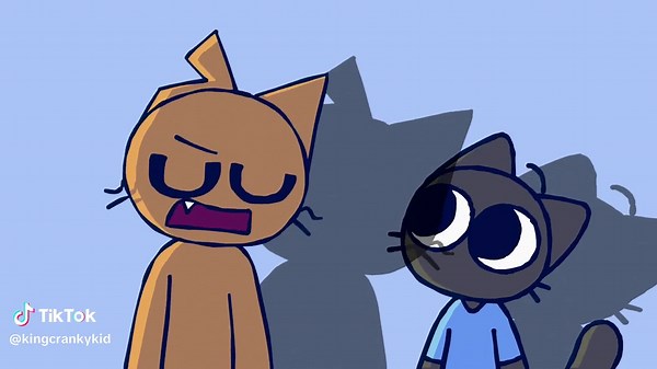 silly kitties!! #fyp #kingcrankykid #catsoftiktok #kitty #art #animati... | oggy theme song