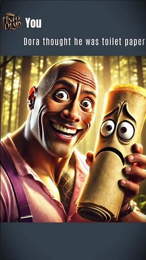 Dora Made a Mistake 🧻(The Rock Edition)#therock #ai #meme #dora