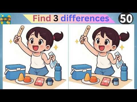 Find 3 differences | 99% Fail only 1% finds | hard to find 3rd