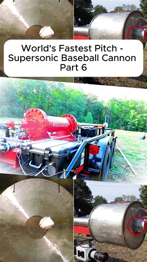 World's Fastest Baseball Pitch Using Supersonic Cannon