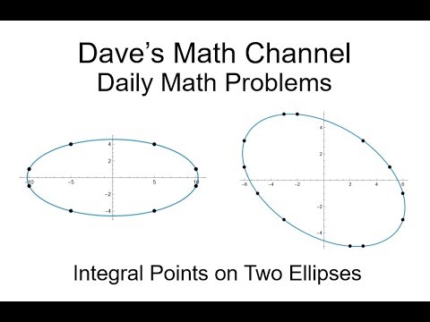 Daily Math Problem 10-15-25: Integral Points on Two Ellipses